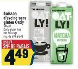 Marché Adonis Oatly oat beverage offer