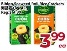 Asian Food Centre Bibigo seaweed roll rice crackers offer