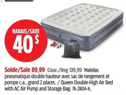 Canadian Tire Queen Double-High Air Bed offer