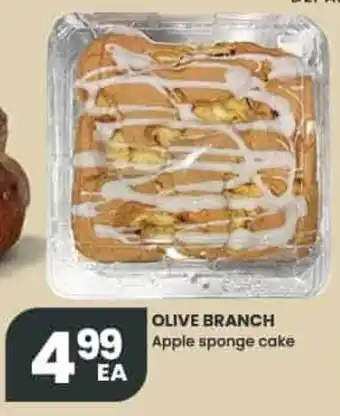 Olive branch apple sponge cake