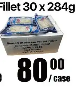 Aigoo Foodmart Caribbean Delight Brand Boned Salt Alaskan Pollock Fillets offer