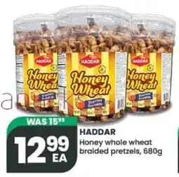 Olive Branch Haddar honey whole wheat braided pretzels offer