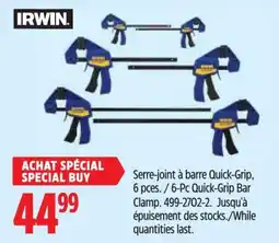 Canadian Tire Irwin serre-joint à barre quick-grip offer