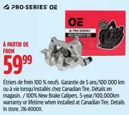 Canadian Tire Pro-Series OE brake calipers offer