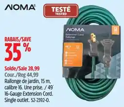 Canadian Tire Noma 16-Gauge Extension Cord offer