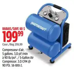 Canadian Tire Mastercraft 5-Gallon Air Compressor offer