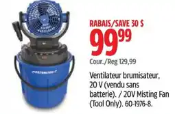Canadian Tire Mastercraft ventilateur brumisateur offer