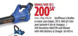 Canadian Tire 20V Brushless 460CFM Leaf Blower offer