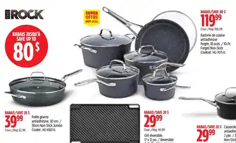 Canadian Tire The Rock forged non-stick cookset offer