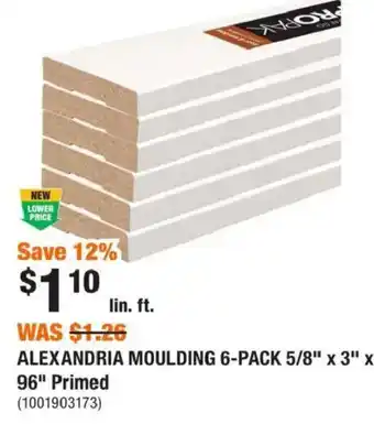 Home Depot Alexandria moulding offer