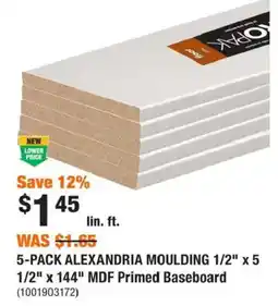 Home Depot Topak alexandria moulding offer