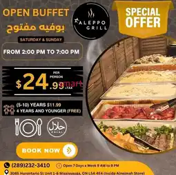 Alnejmah Aleppo Grill Open Buffet offer