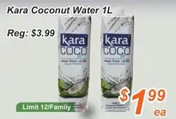 Golden Fresh Market Kara coconut water offer