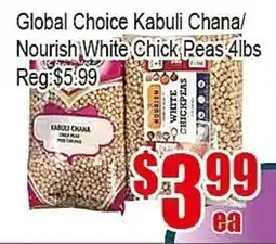 New Pacific Supermarket Global Choice Kabuli Chana/ Nourish White Chick Peas offer