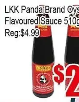 New Pacific Supermarket Lkk panda brand oyster flavoured sauce offer