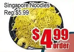 New Pacific Supermarket Singapore Noodles offer