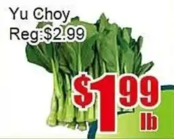 New Pacific Supermarket Yu Choy offer
