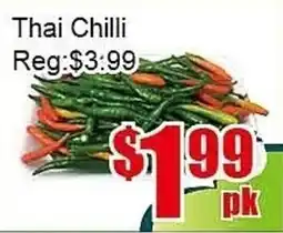New Pacific Supermarket Thai Chilli offer
