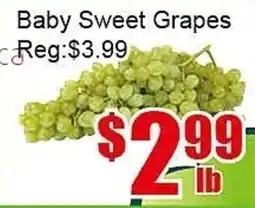 New Pacific Supermarket Baby Sweet Grapes offer