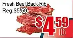 New Pacific Supermarket Fresh Beef Back Rib offer