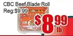 New Pacific Supermarket CBC Beef Blade Roll offer