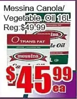 New Pacific Supermarket Messina Canola/Vegetable Oil offer