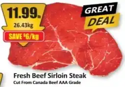 Starsky Fresh Beef Sirloin Steak offer
