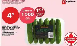 Provigo Farmer's Market mini cucumbers offer