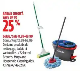 Canadian Tire Selected brooms, mops and household cleaning aids offer