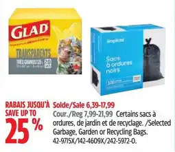 Canadian Tire Glad transparents offer