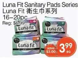 Kings Fair Supermarket Luna Fit Sanitary Pads Series offer