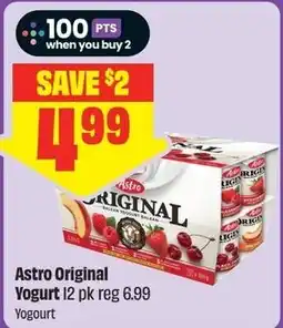 FreshCo Astro Original Yogurt offer