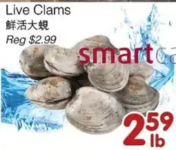Bravo Fresh Foods Live Clams offer
