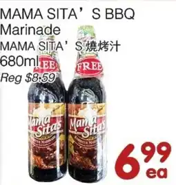 Bravo Fresh Foods Mama Sita's BBQ Marinade offer