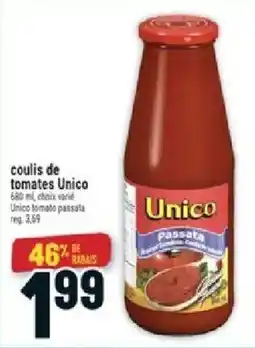 Marché Adonis Unico coulis de tomates offer