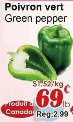 Marche C&T Green pepper offer
