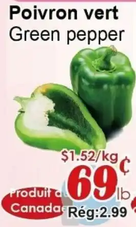 Marche C&T Green pepper offer