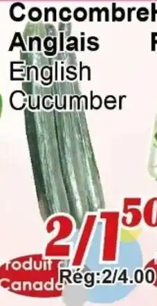 Marche C&T English Cucumber offer