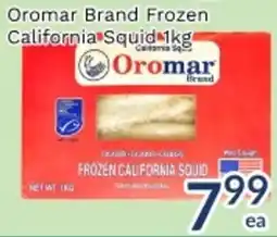 Oceans Fresh Food Market Oromar brand frozen california squid offer
