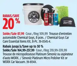 Canadian Tire Chemical Guys car care essential items kit offer