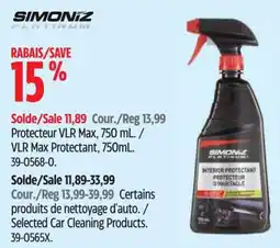 Canadian Tire Simoniz Platinum Protecteur VLR Max offer