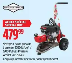 Canadian Tire Briggs & Stratton pressure washer offer