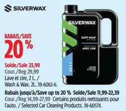 Canadian Tire Silverwax wash & wax offer