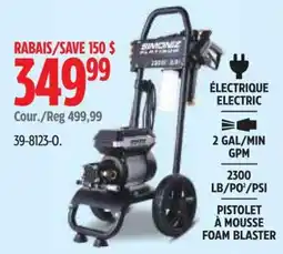 Canadian Tire Simonez electric pressure washer offer