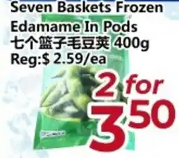 Asian Food Centre Seven Baskets Frozen Edamame In Pods offer