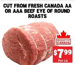 Mercato Fresh Beef eye of round roasts offer