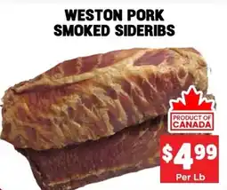 Mercato Fresh Weston pork smoked sideribs offer