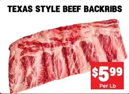Mercato Fresh Texas style beef backribs offer
