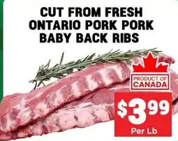 Mercato Fresh Pork baby back ribs offer