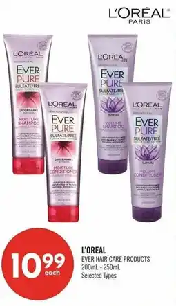 Shoppers Drug Mart L'oreal ever hair care products offer